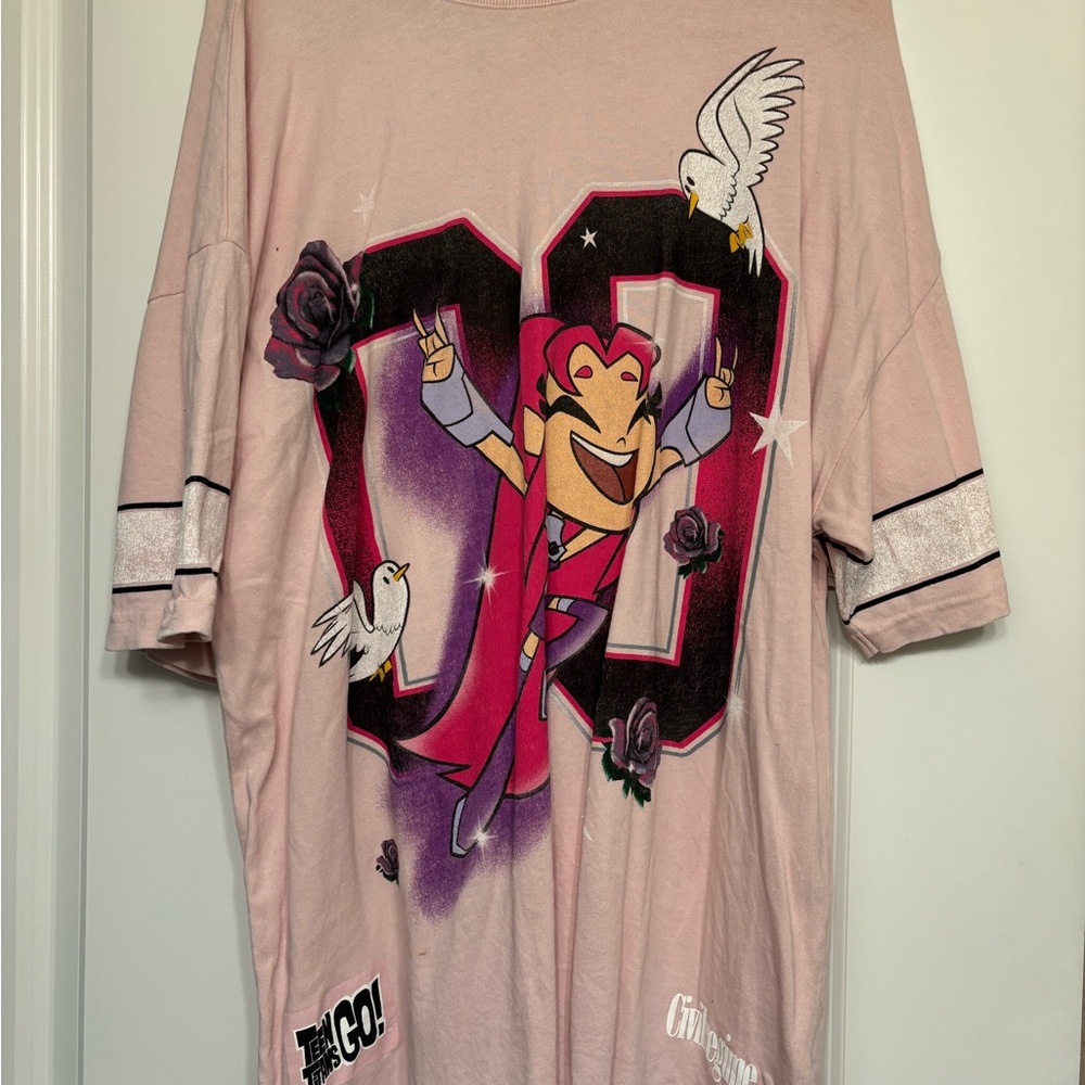 Teen Titans Go! Pink Graphic Tee